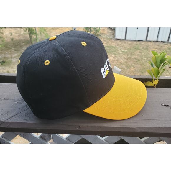 CAT Caterpillar Production System Employee Black Dad Hat Cap - Picture 2 of 4